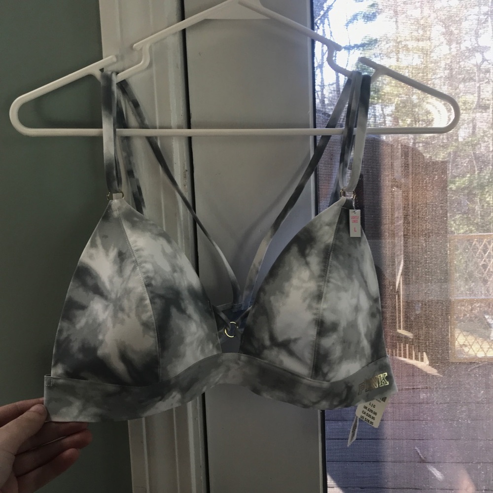 VS Pink marble cross back bralette (NEW W TAGS)